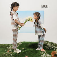 Mooi Celana Panjang Anak Perempuan Hinata Rib Striped Pants