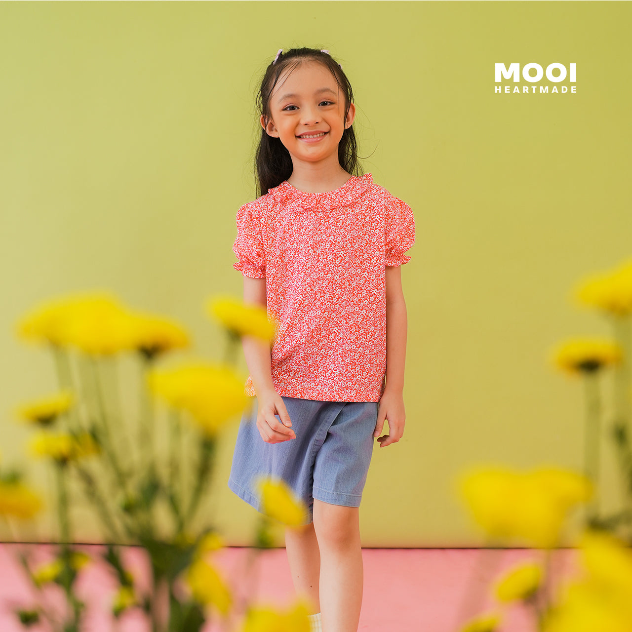 Mooi Atasan Anak Perempuan Leoni Top