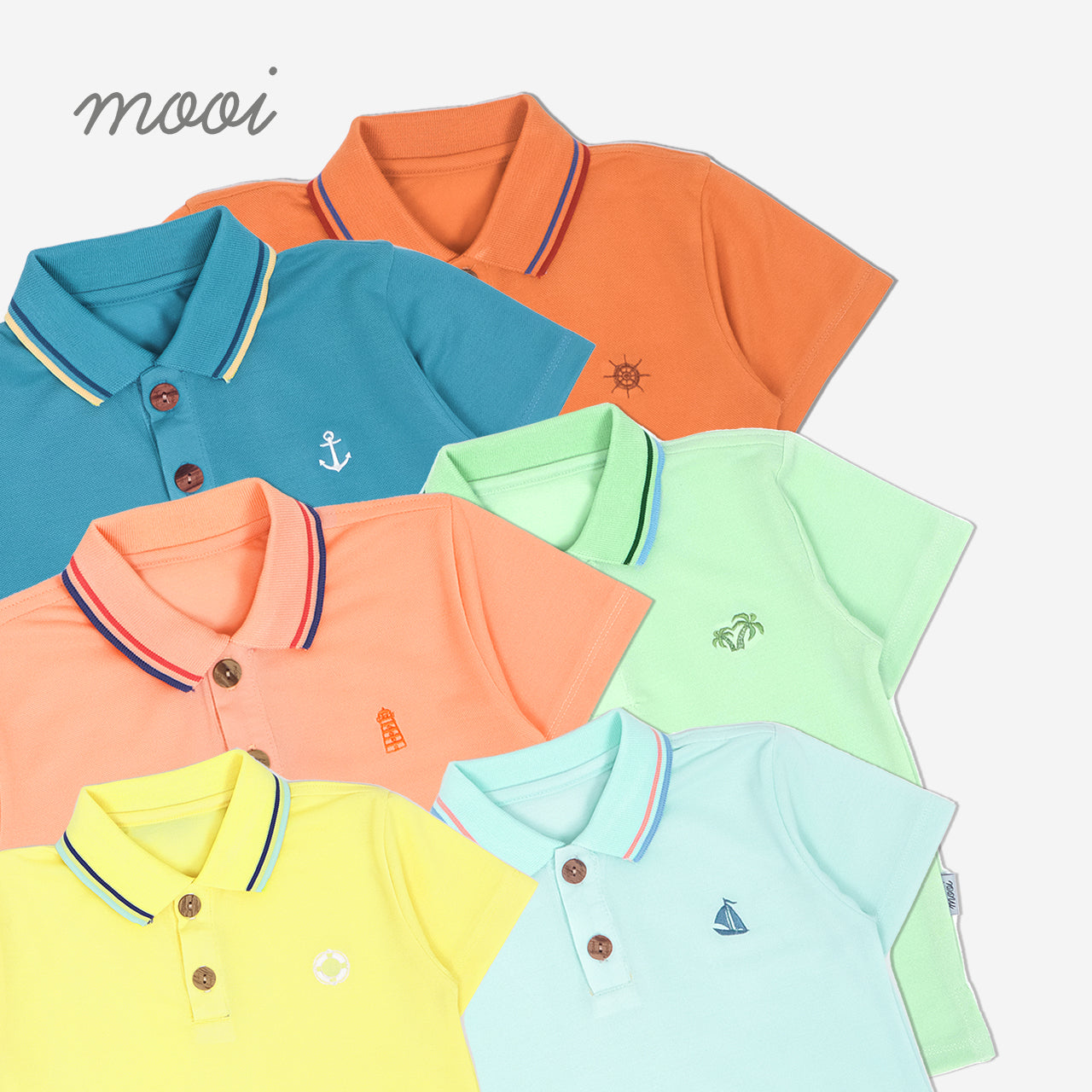 Mooi Kemeja Anak Laki-Laki Polo Shirt V1