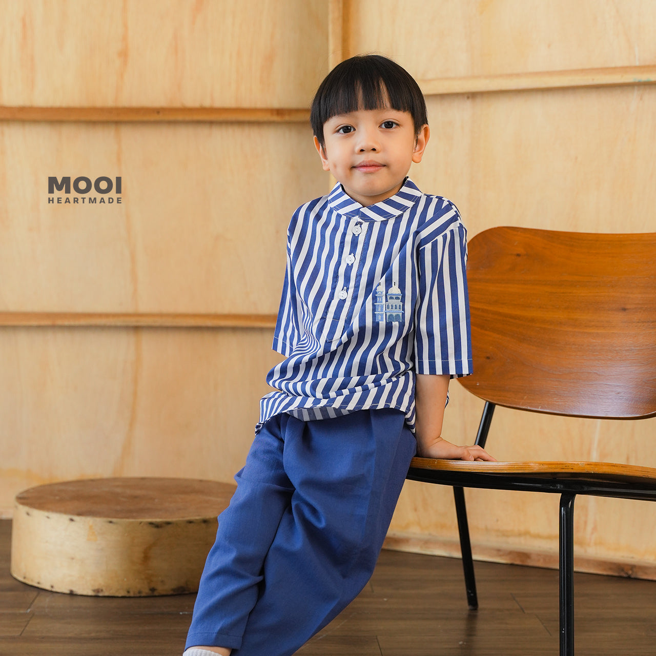 Mooi Rafka Striped Koko Set Setelan Koko Anak