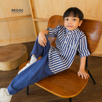 Mooi Rafka Striped Koko Set Setelan Koko Anak