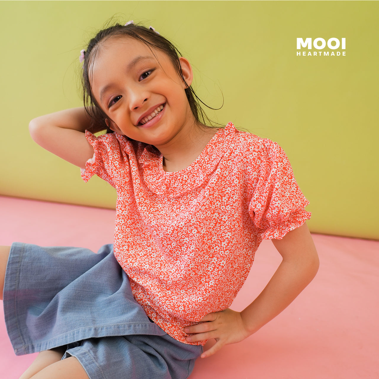 Mooi Atasan Anak Perempuan Leoni Top