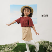 Mooi Atasan Anak Perempuan Laura Rib Top