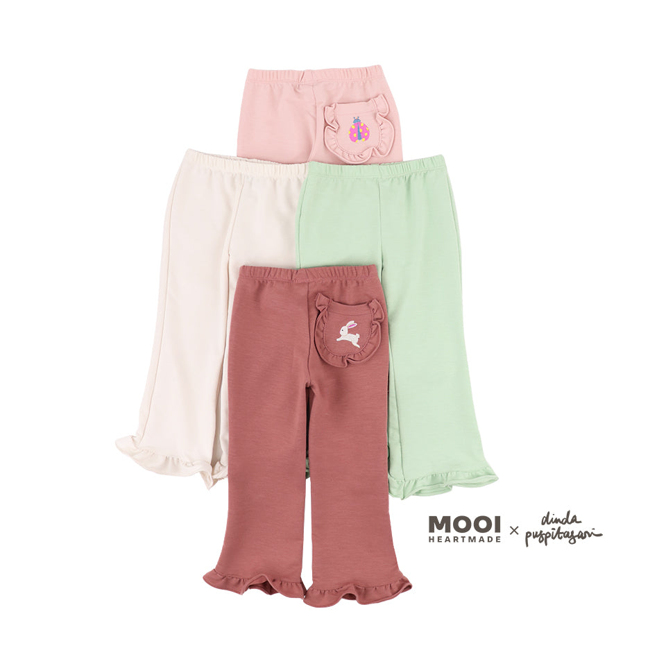 Mooi X Dinda Puspitasari Celana Panjang Anak Perempuan Yumna Pants Ruffle