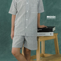 Mooi Celana Pendek Anak Laki-laki Yoshi Striped Pants