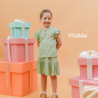 Mooi Setelan Anak Perempuan Narumi Ruffle Set