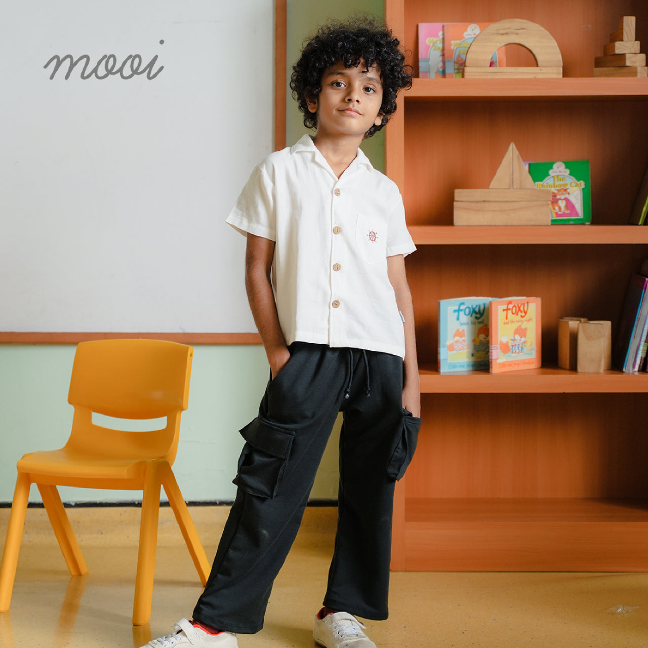 Mooi Kemeja Anak Laki-laki Arka Pocket Shirt V1