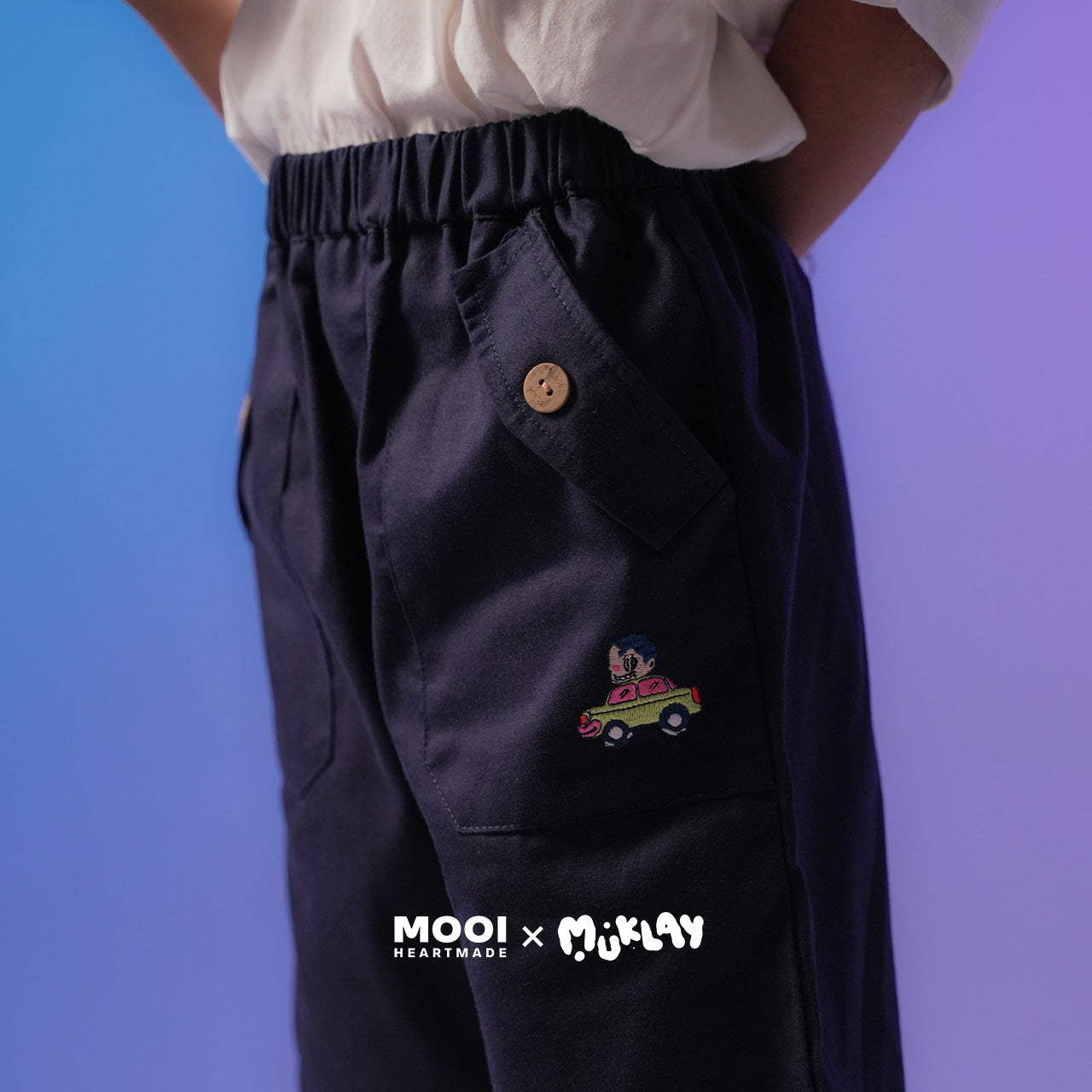 Mooi X Muklay Celana Pendek Cargo Anak Lex Short Cargo Pants Kids