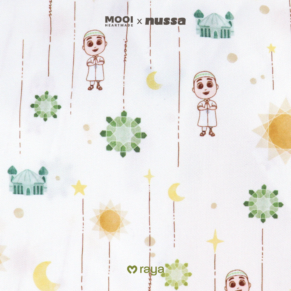 Mooi x Nussa Peci Print Peci Anak Laki - Laki Raya Collection
