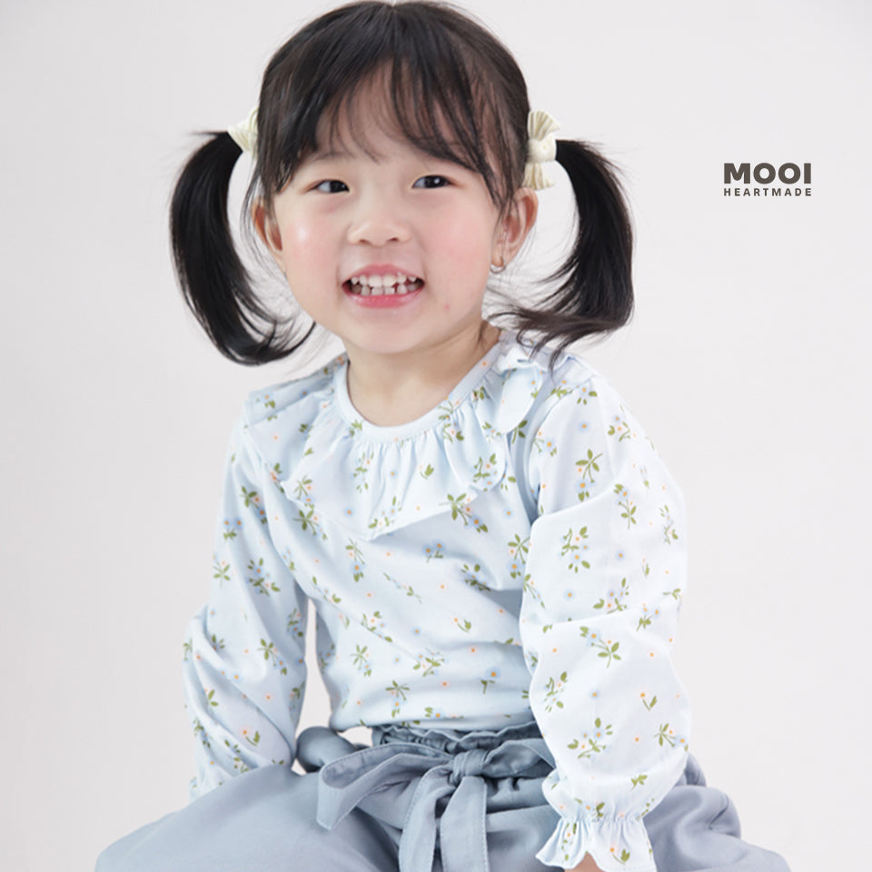 Mooi Atasan Anak Perempuan Erica Ruffle Top