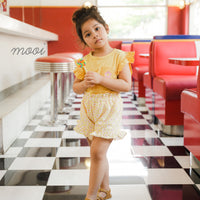 Mooi Setelan Anak Perempuan Ruffle Pocket Tee