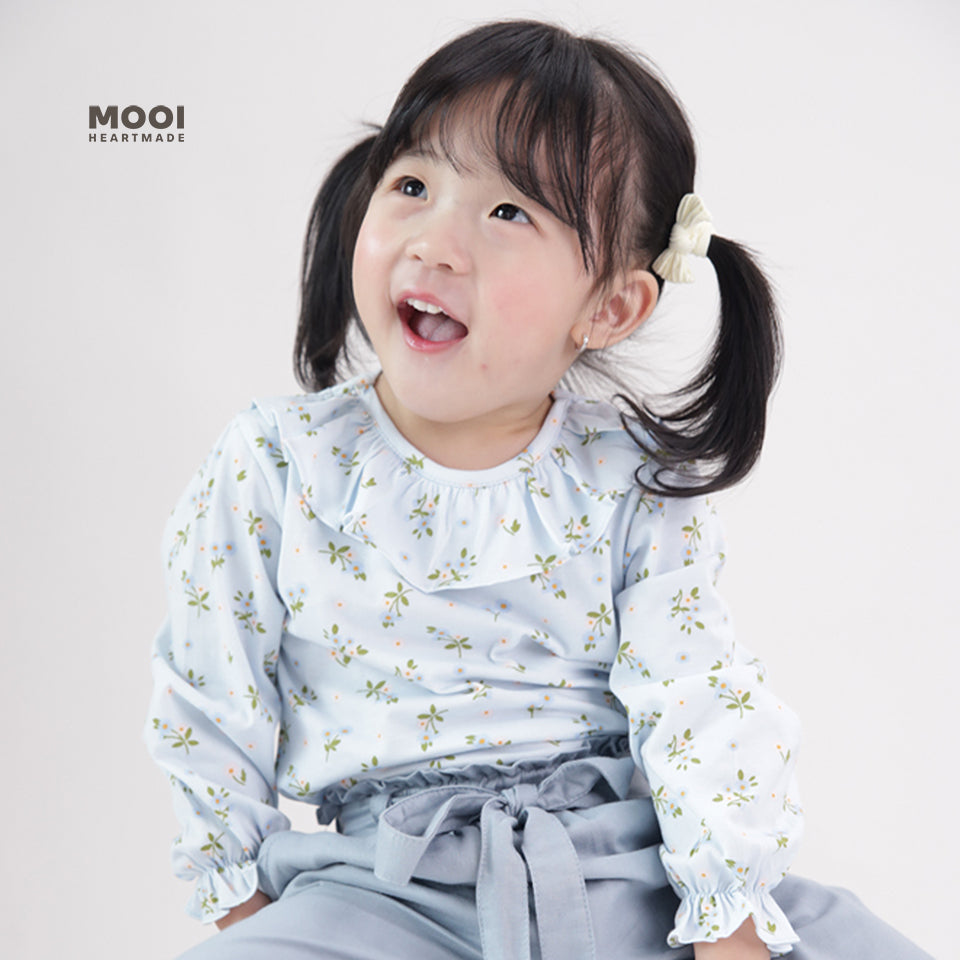 Mooi Atasan Anak Perempuan Erica Ruffle Top