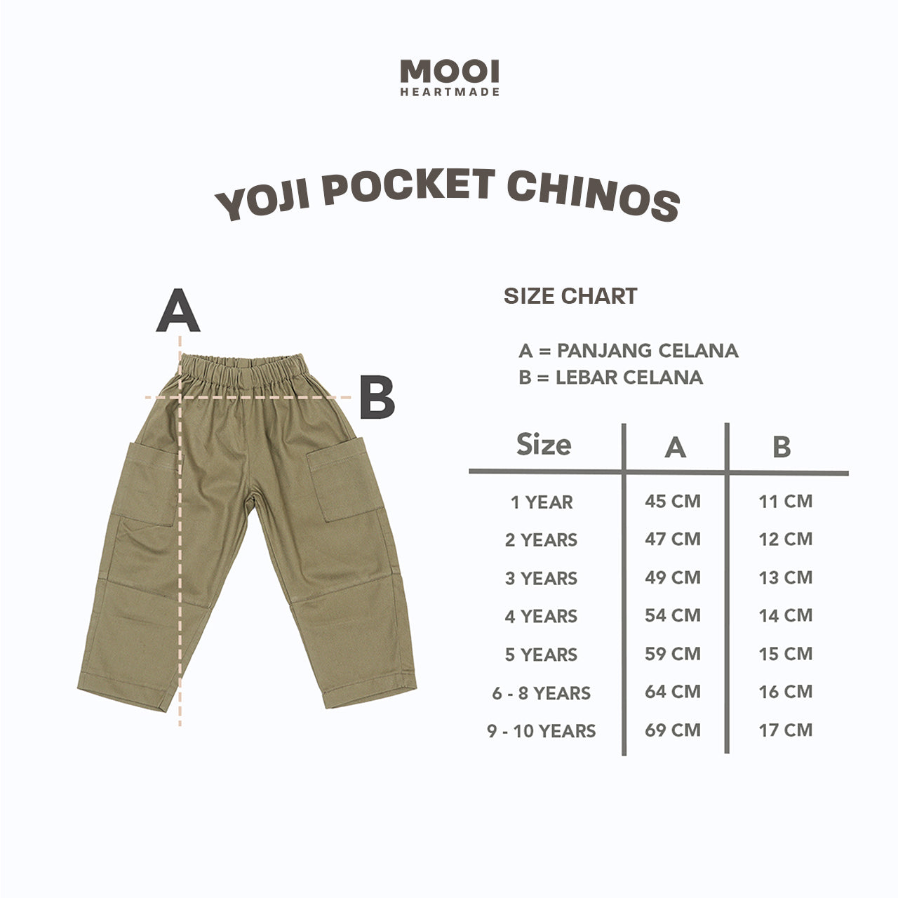 Mooi Celana Panjang Chinos Anak Yoji Pocket Pants