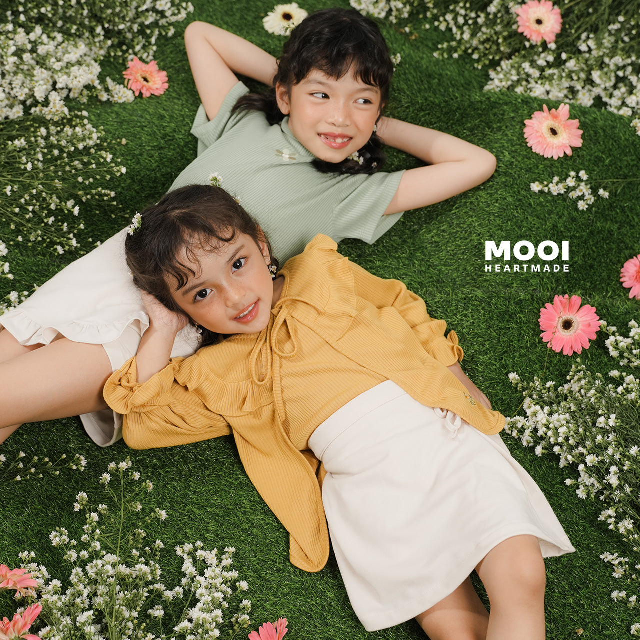 Mooi Cardigan Anak Two Pcs Rhea Rib Cardigan