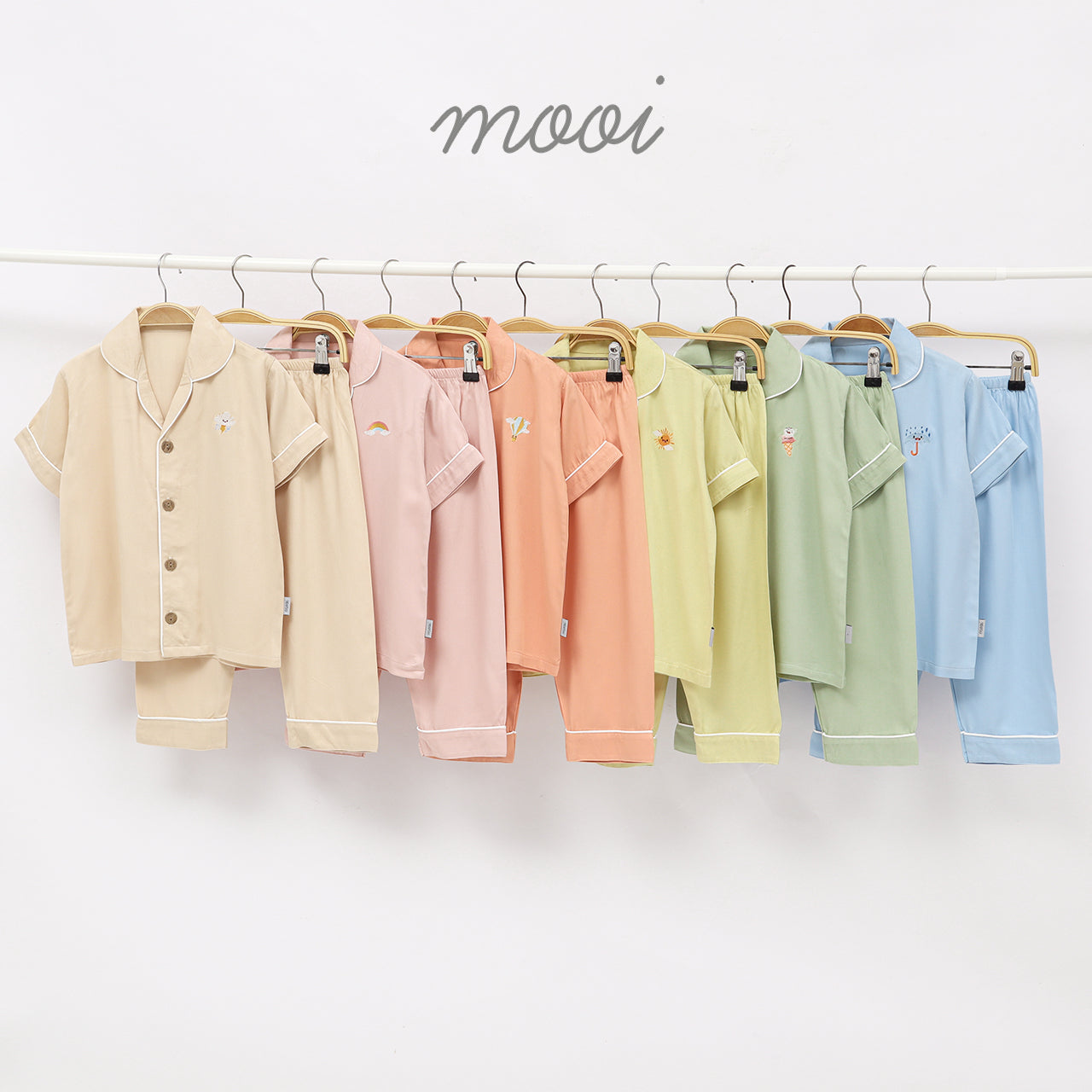 Mooi Piyama Anak Baju Tidur Anak Short Pajamas V1