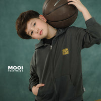 Mooi Atasan Hoodie Panjang Anak Theo Hoodie Jacket