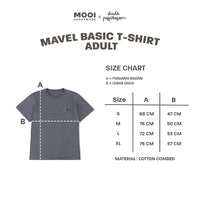 Mooi X Dinda Puspitasari Kaos Dewasa Mavel Basic T-Shirt Adult