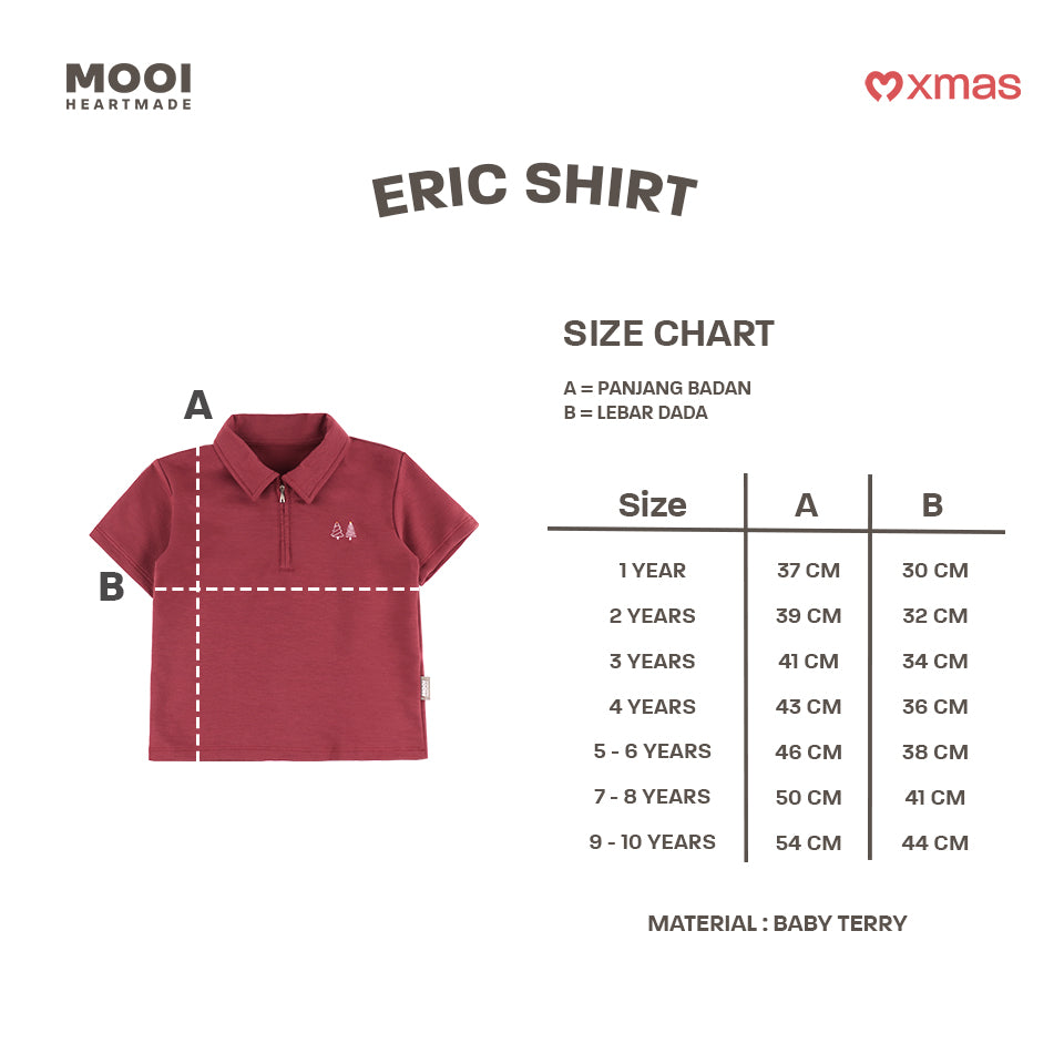 Mooi Kemeja Anak Laki-laki Eric Shirt