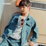 Mooi Jaket Jeans Anak Arlo Denim Jacket