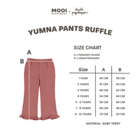 Mooi X Dinda Puspitasari Celana Panjang Anak Perempuan Yumna Pants Ruffle
