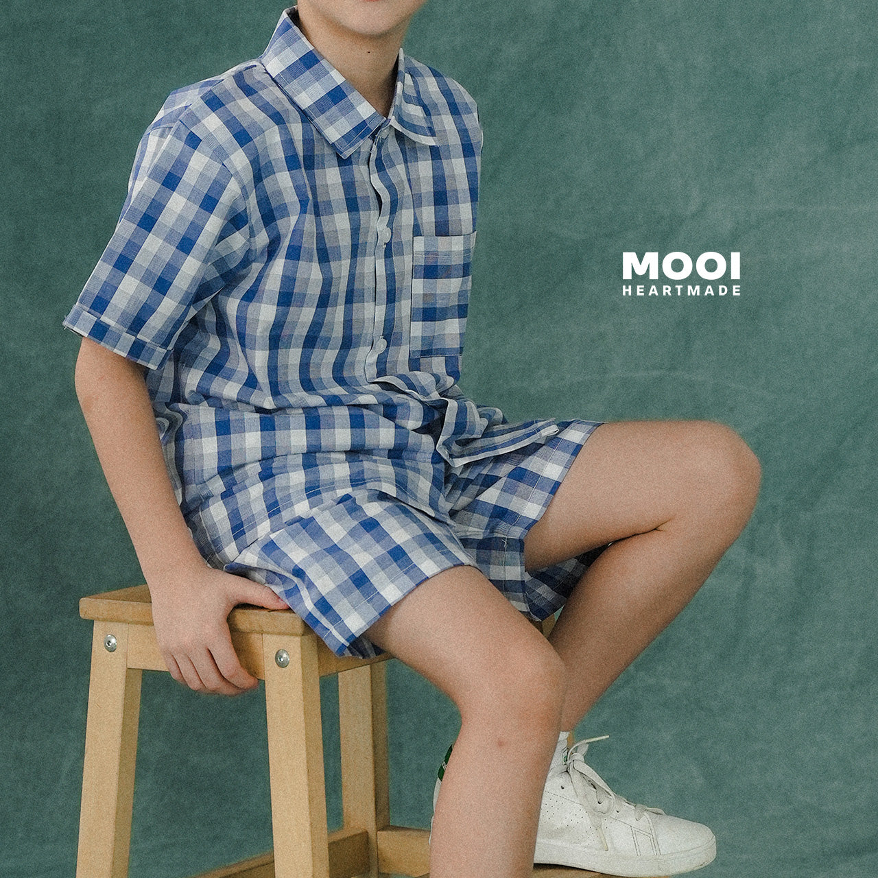 Mooi Celana Pendek Anak Laki-laki Yoshi Striped Pants