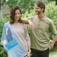 Mooi Atasan Pria Kemeja Pria Raya Collection Karim Koko V1