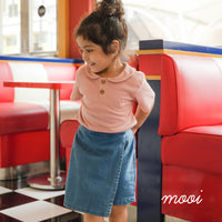 Mooi Atasan Anak Perempuan Laura Rib Top