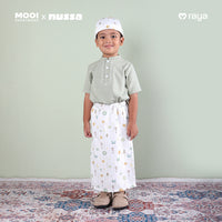 Mooi x Nussa Peci Print Peci Anak Laki - Laki Raya Collection