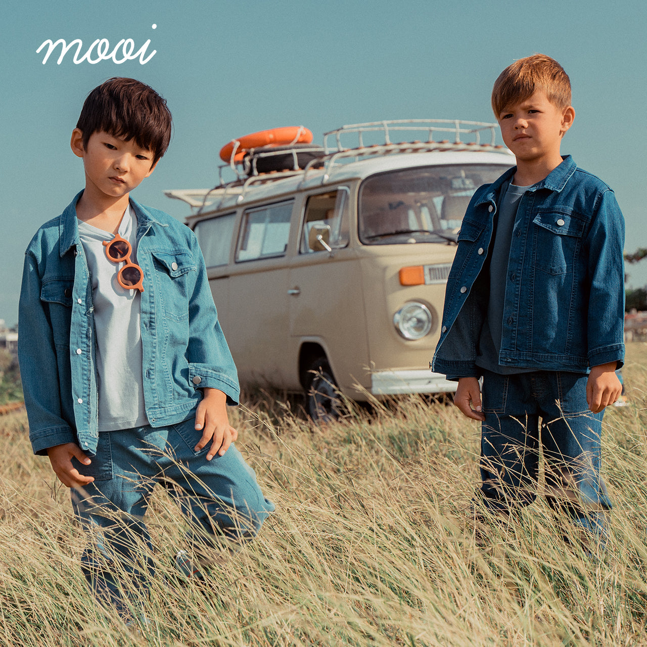Mooi Jaket Jeans Anak Arlo Denim Jacket