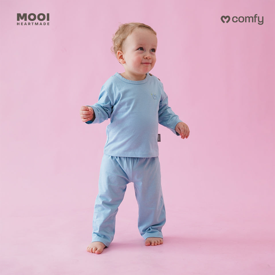 Mooi Setelan Piyama Bayi Comfy Baby Basic Pajamas