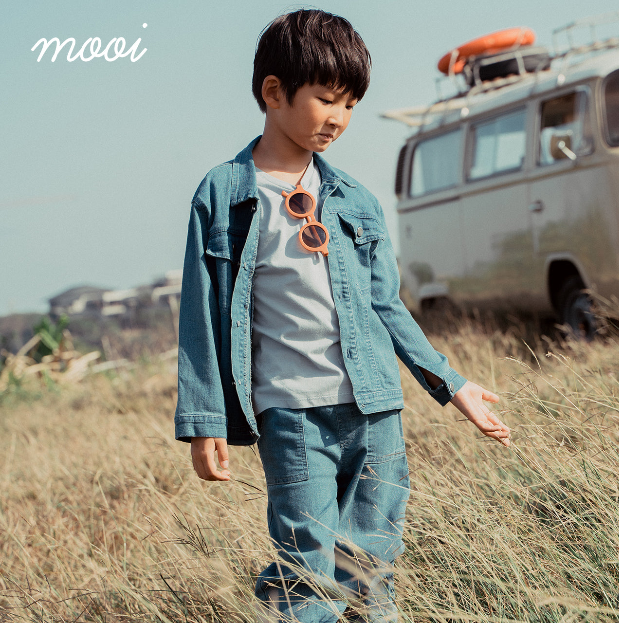 Mooi Jaket Jeans Anak Arlo Denim Jacket