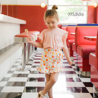 Mooi Setelan Anak Perempuan Ruffle Pocket Tee