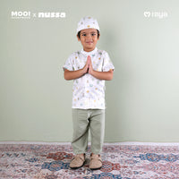 Mooi x Nussa Peci Print Peci Anak Laki - Laki Raya Collection