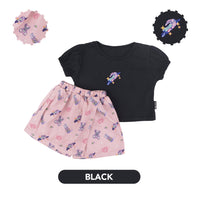 Mooi X Muklay Setelan Anak Perempuan Alena Skort Set