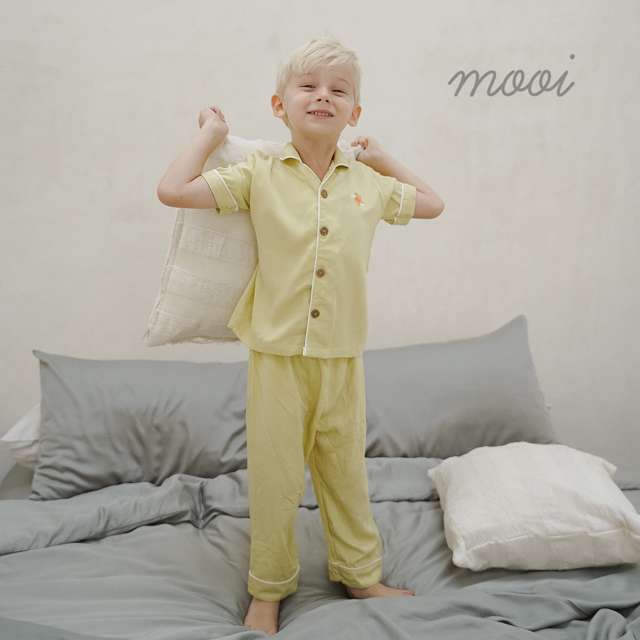 Mooi Piyama Anak Baju Tidur Anak Short Pajamas V1