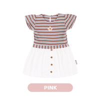 Mooi Dress Anak Perempuan Karina Rib Striped Dress