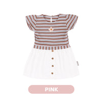 Mooi Dress Anak Perempuan Karina Rib Striped Dress
