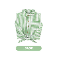 Mooi Kemeja Anak Perempuan Elicia Striped Shirt
