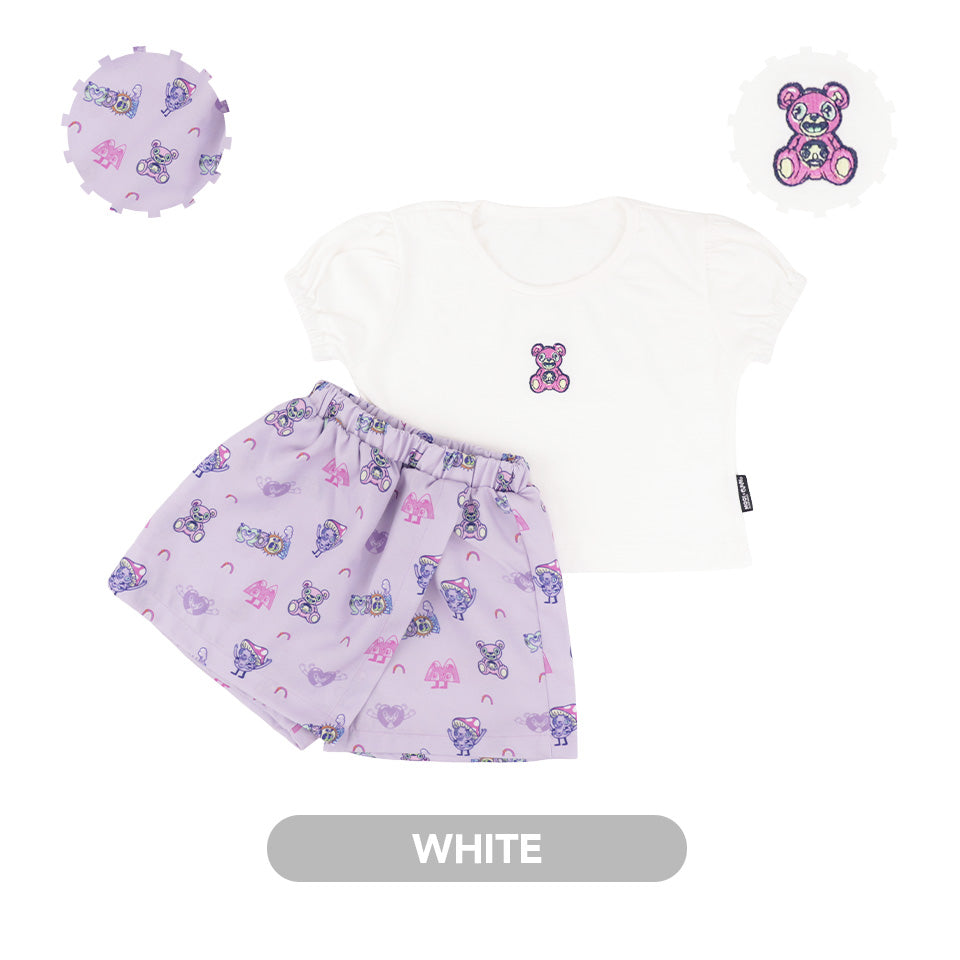 Mooi X Muklay Setelan Anak Perempuan Alena Skort Set