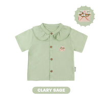 Mooi Atasan Anak Perempuan Lily Ruffle Top
