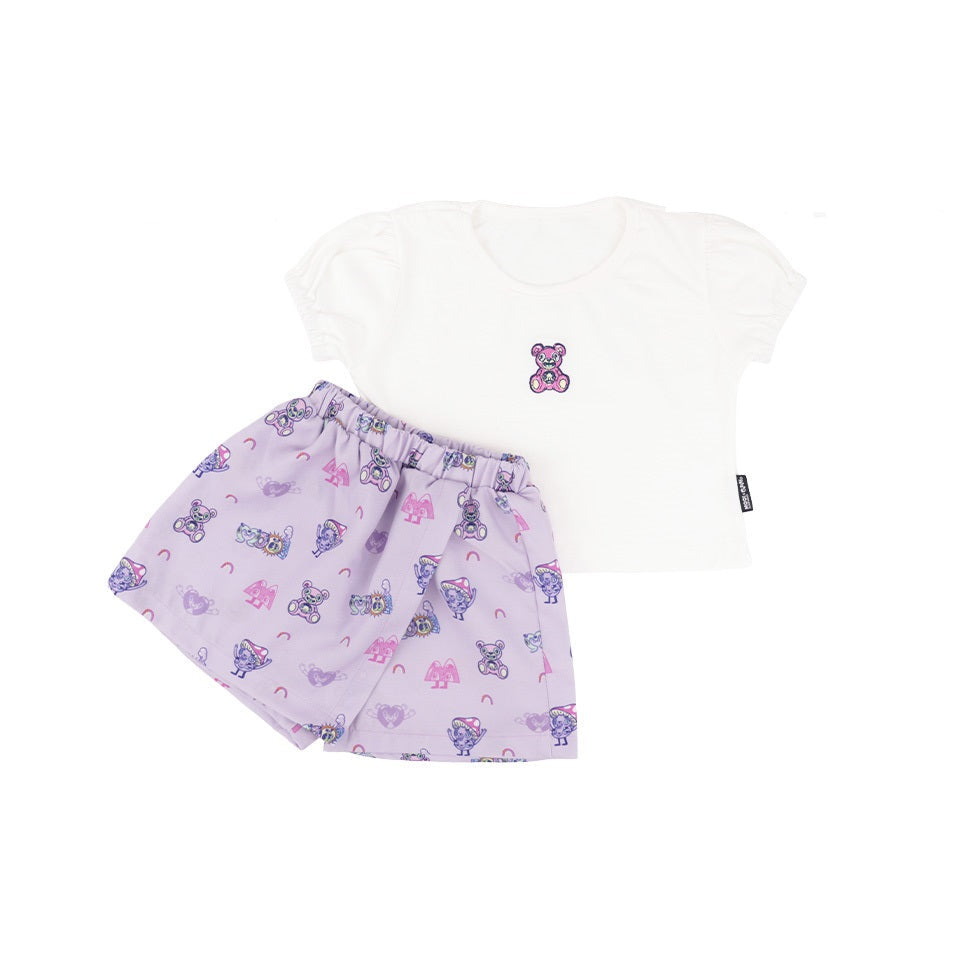 Mooi X Muklay Setelan Anak Perempuan Alena Skort Set