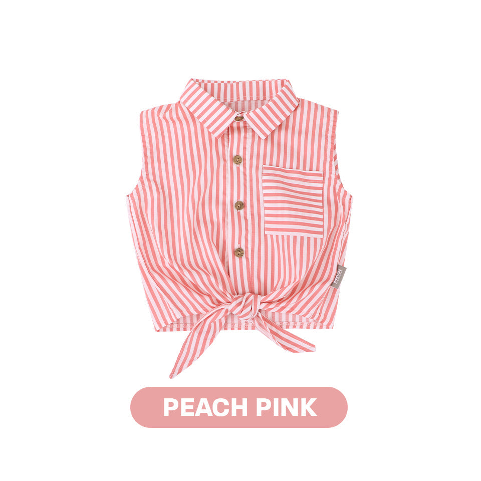 Mooi Kemeja Anak Perempuan Elicia Striped Shirt