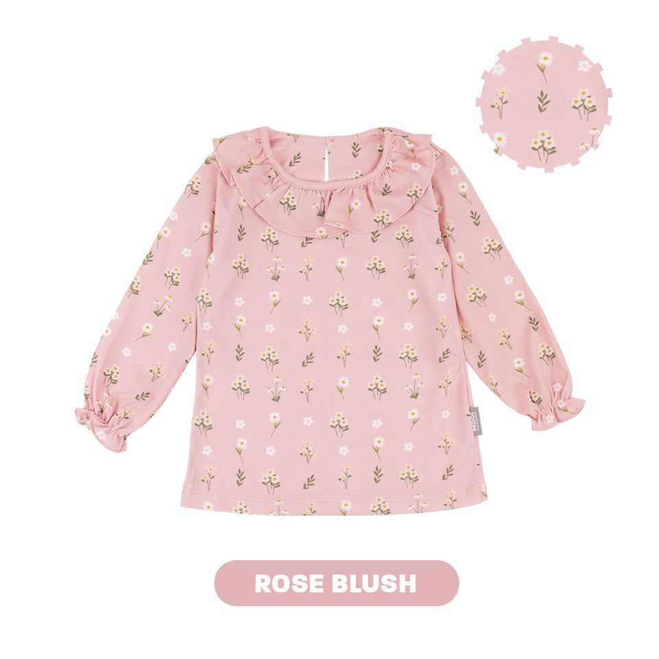 Mooi Atasan Anak Perempuan Erica Ruffle Top