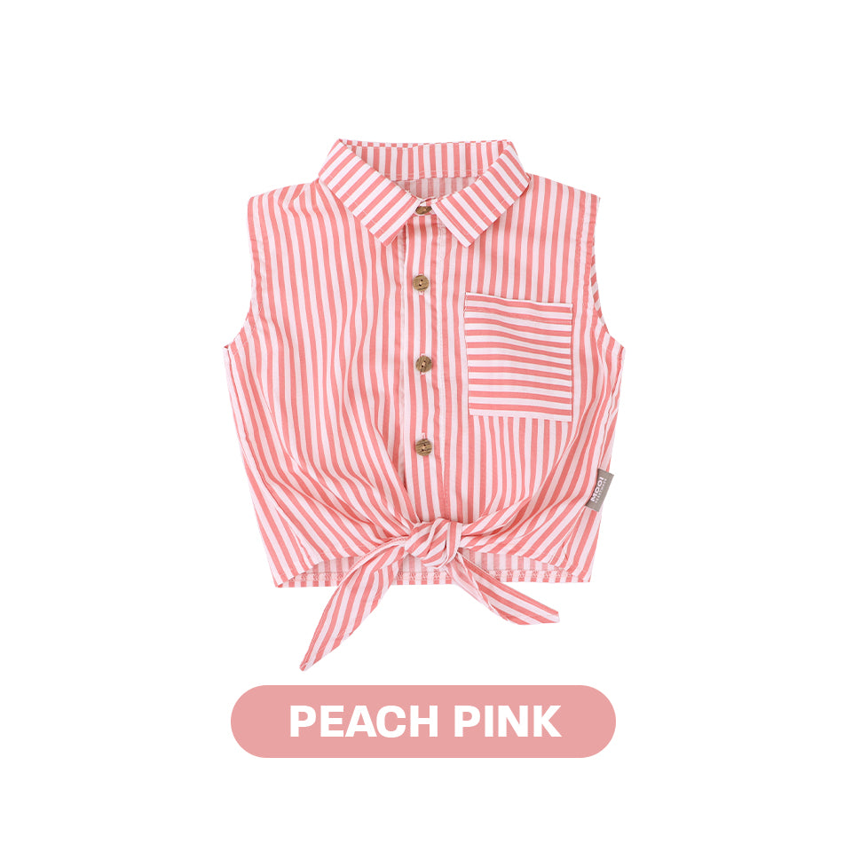 Mooi Kemeja Anak Perempuan Elicia Striped Shirt