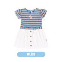 Mooi Dress Anak Perempuan Karina Rib Striped Dress