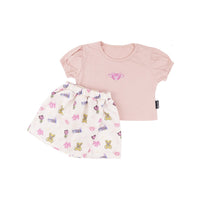 Mooi X Muklay Setelan Anak Perempuan Alena Skort Set