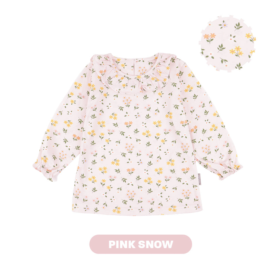 Mooi Atasan Anak Perempuan Erica Ruffle Top