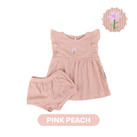 Mooi Setelan Anak Perempuan Rumi Rib Ruffle Set