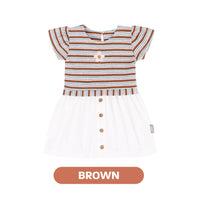 Mooi Dress Anak Perempuan Karina Rib Striped Dress