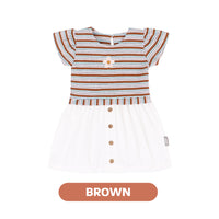 Mooi Dress Anak Perempuan Karina Rib Striped Dress